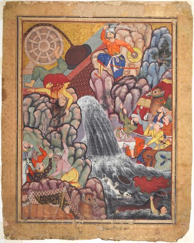 Alamshah fendant la chaîne de la roue, du volume 11 d