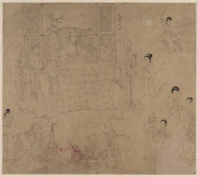 Album de thèmes taoïstes et bouddhistes : Rois des enfers : Feuille 28 - Unknown artist