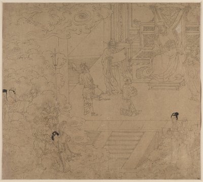 Album de thèmes taoïstes et bouddhistes : Rois des enfers : Feuille 32 - Unknown artist