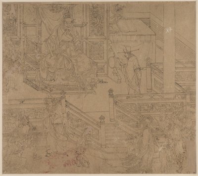 Album de thèmes taoïstes et bouddhistes : Rois des Enfers : Feuille 40 - Unknown artist