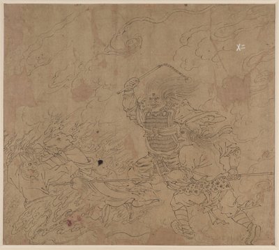 Album de thèmes taoïstes et bouddhistes : Recherche de la montagne : Feuille 42 - Unknown artist