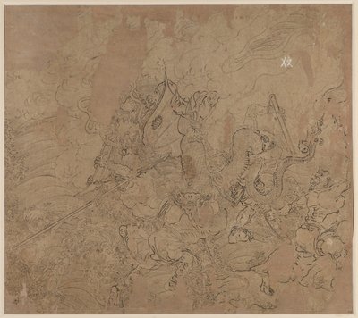 Album de thèmes taoïstes et bouddhistes : Recherche de la montagne : Feuille 49 - Unknown artist