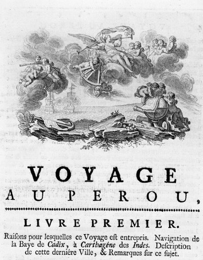 Allégorie du Voyage au Pérou. Illustration dans Voyage historique de l