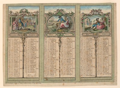 Almanach pour 1789 - Unknown artist