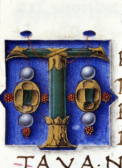 Alphabet : lettre T miniaturée - Unknown artist