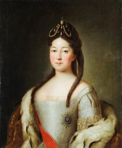 Portrait de la tsarevna Anna Petrovna de Russie (1708-1728) - Unknown artist