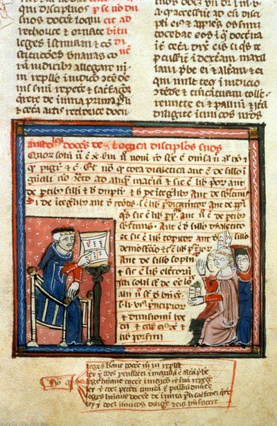 Aristote Enseignant - Enluminure du Moyen Âge (ref. 418) - Unknown artist