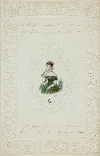 Comme le montre la fleur peinte (valentin) - Unknown artist