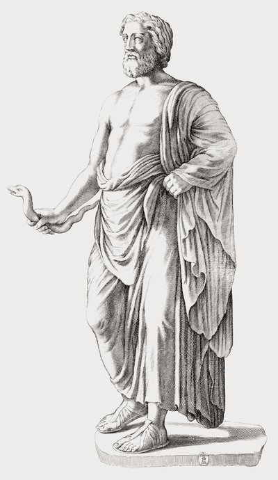 Asclépios. Portrait. - Unknown artist