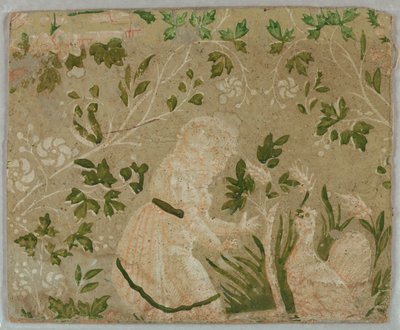 Fragment de boîte à chapeau - Unknown artist
