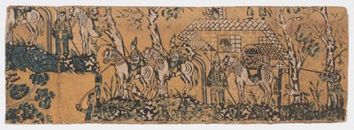 Fragment de boîte à chapeaux - Unknown artist