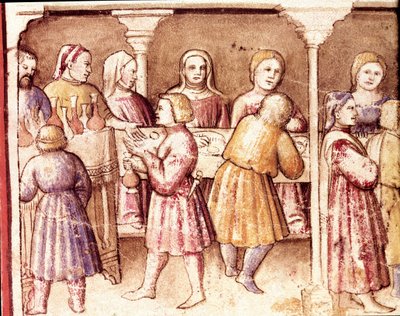 Scène de banquet dans un riche manoir de Padoue - Unknown artist