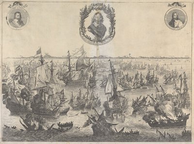 Bataille de Scheveningen, 31 juillet 1653 - Unknown artist