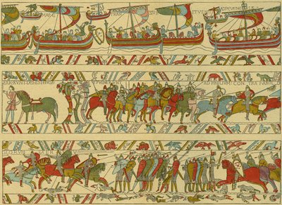 Tapisserie de Bayeux. Attaque normande - Unknown artist