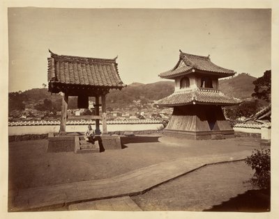 [Clocher et tour du tambour au temple Jinso-ji] - Unknown artist