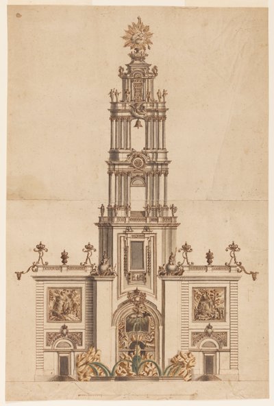 Clocher, probablement pour Ferdinand IV de Naples - Unknown artist