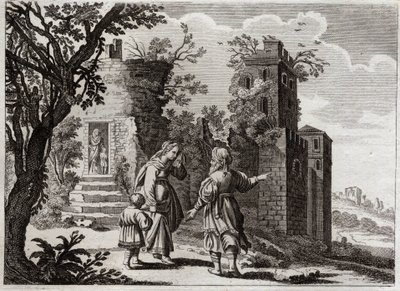 Bible de Royaumont, Ancien Testament : Ismaël chassé. Illustration de 1811. - Unknown artist