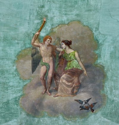 Oiseaux, et Cupidon et Psyché, (détail) - Unknown artist