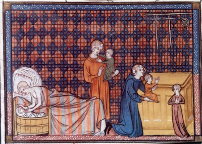 Naissance et éducation du roi de France Louis IX ou Saint Louis - Unknown artist