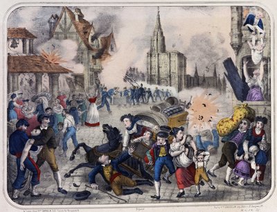 Bombardement de Strasbourg par les Prussiens. 1870 - Unknown artist