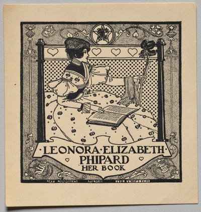 Ex-libris : Leonora Elizabeth Phipard - Unknown artist