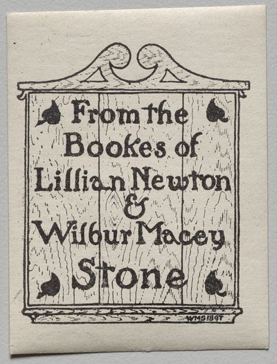Ex-libris : Lillian Newton et Wilbur Macey Stone - Unknown artist