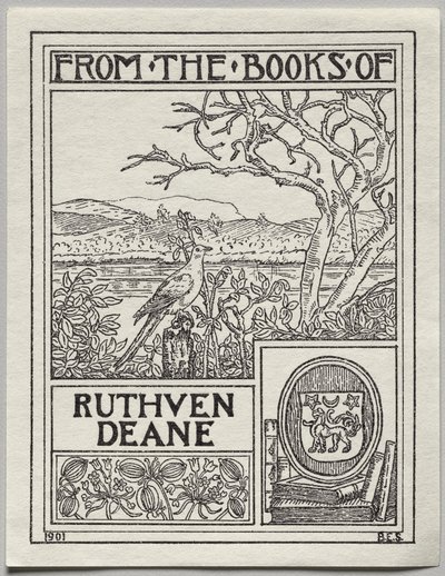 Ex-libris : Ruthven Deane - Unknown artist