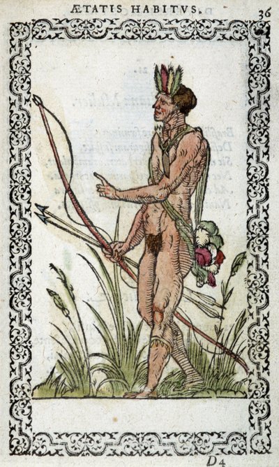 Brésilien - dans « Habits et effigies » par Jean Sluperius en 1572 - Unknown artist