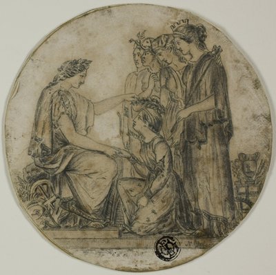 Britannia distribuant des couronnes civiques - Unknown artist