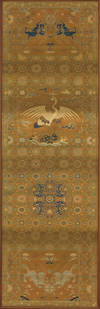 Brocade, soie. Panneau oblong; housse de chaise - Unknown artist