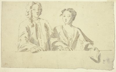 Couple en buste - Unknown artist