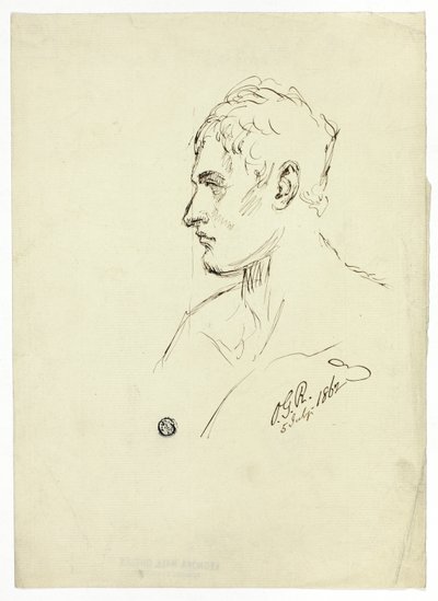 Buste de jeune homme de profil - Unknown artist