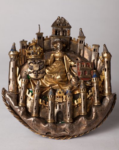 Bouton de manteau appelé (Quignon des demoiseaux), orfèvrerie - Unknown artist