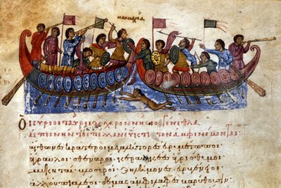 Bataille navale byzantine - Unknown artist