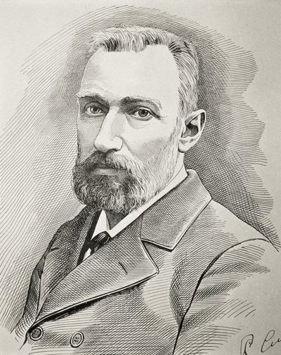 CURIE, Pierre (1859-1906). Physicien français. Portrait de 1898 - Unknown artist