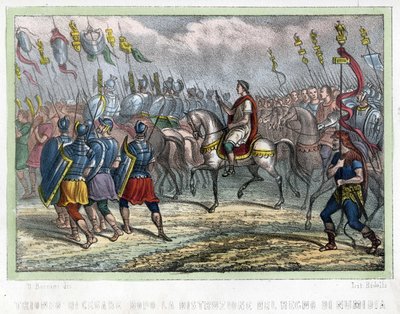 Troupe de César après la destruction du Royaume de Numidie - dans "L
