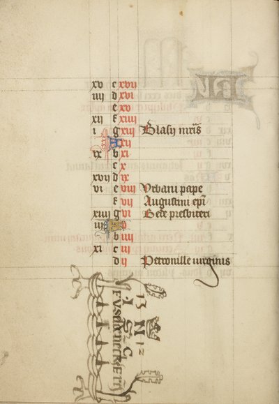 Page du calendrier - Unknown artist