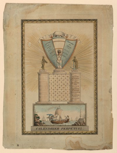 Calendrier Perpétuel - Unknown artist