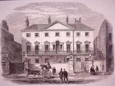 Cambridge House à Piccadilly en 1860, maison du PM lord Palmerston - Unknown artist
