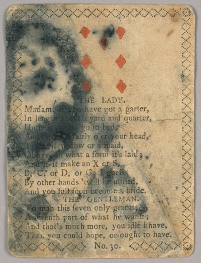 Carte avec Vers - Unknown artist