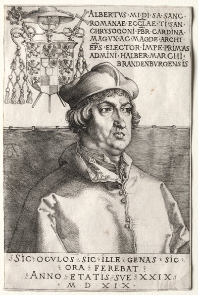 Cardinal Albrecht de Brandebourg - La petite plaque - Unknown artist