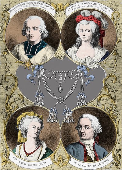 Affaire du collier de la reine Marie-Antoinette - les protagonistes de l