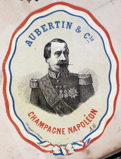 Champagne Napoléon - Aubertin & Cie. (portrait de Napoléon III) - Unknown artist