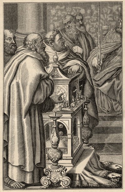 Charlemagne recevant le don d