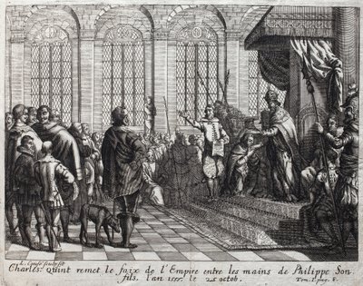 Charles V (1500-1558) remet le fardeau de l