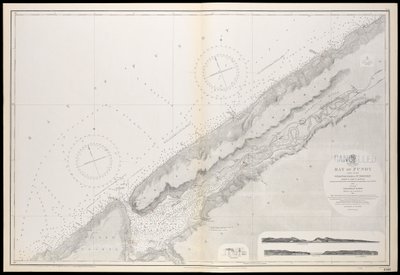 Carte de la Nouvelle-Écosse, baie de Fundy, Gullivers Hole à St Croix Bay, publiée pour la première fois le 10 février 1858 - Unknown artist
