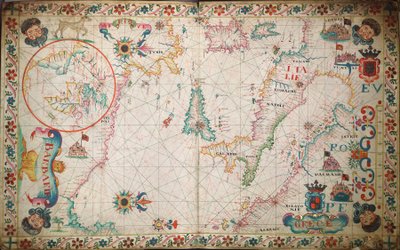 Carte du sud de la Méditerranée et de l