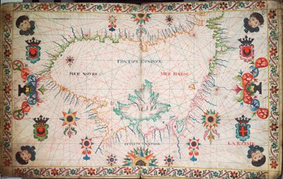 Carte de la mer Noire, c.1600 - Unknown artist