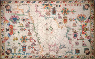 Carte de la Méditerranée occidentale, c.1600 - Unknown artist