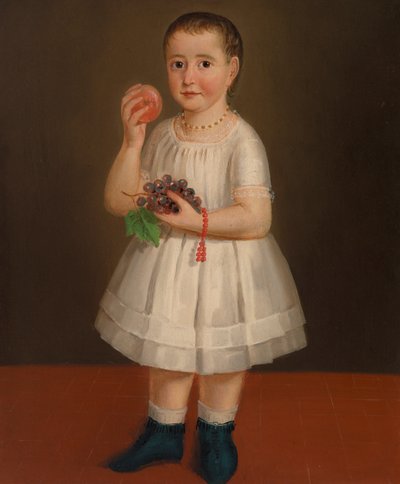 Enfant tenant des fruits - Unknown artist
